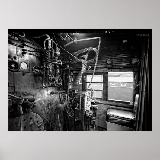 CONTROLES VAN STEAM LOCOMOTIVE NO. 611 c. 1950 Poster (Voorkant)