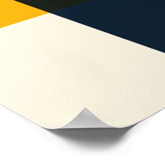 Controlled Chaos Grid Geometric Abstract Art Poster (Hoek)