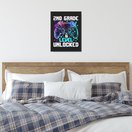 Controller 2e klas niveau ontgrendeld eerste dag  canvas afdruk (Insitu (Slaapkamer))