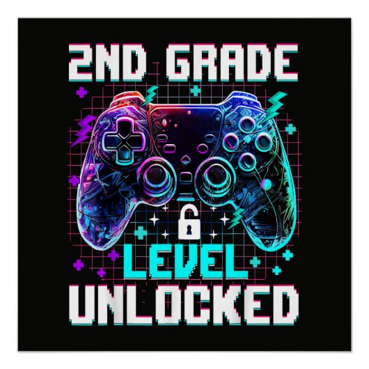 Controller 2e klas niveau ontgrendeld eerste dag perfect poster (Voorkant)