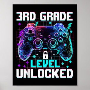 Controller 3e leerjaar ontgrendeld eerste schoolda poster
