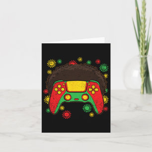 Controller Afro Black Geschiedenis Maand Gaming Ga Kaart