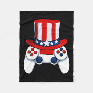 Controller Amerikaans Pet 4 juli USA Fleece Deken