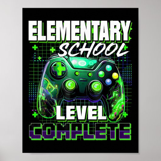 Controller Basisschool Level Voltooi Gradua Poster (Voorkant)