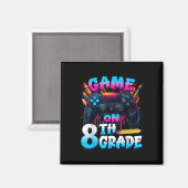 Controller Game Aan 8e Klas Eerste Dag Van School Magneet (Voorkant / Achterkant)
