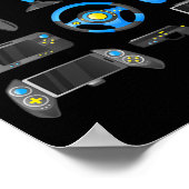 Controller Game Control Alle Dingen Videogame Poster (Hoek)