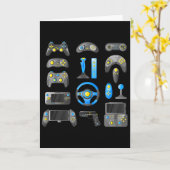 Controller Game Controleer Alles Videospel  Kaart (Gele Bloem)
