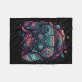 Controller Gaming Rave Gamer Nerd Abstracte PC Gam Fleece Deken (Voorkant (Horizontaal))