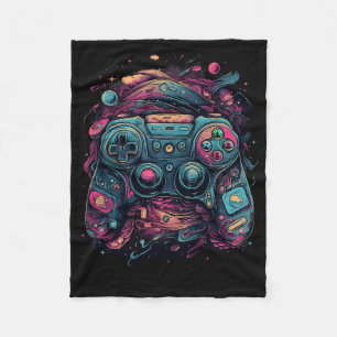 Controller Gaming Rave Gamer Nerd Abstracte PC Gam Fleece Deken