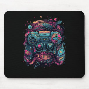 Controller Gaming Rave Gamer Nerd Abstracte PC Gam Muismat