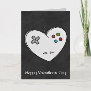 Controller Heart Gamer Valentijn Feestdagen Kaart