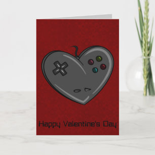 Controller Heart Gamer Valentijn Feestdagen Kaart