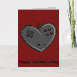 Controller Heart Gamer Valentijn Feestdagen Kaart