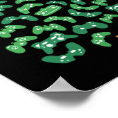 Controller Kerstboom Pyjama Cool Xmas Gaming Poster (Hoek)