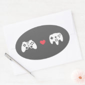 Controller Love Ovale Sticker (Envelop)