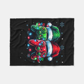Controller Santa Hat Kerstmis Gaming X-mas Gamer Fleece Deken (Voorkant (Horizontaal))