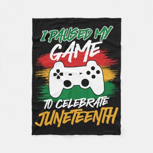 Controller Videogames Console Pauzeerde Mijn Game  Fleece Deken (Voorkant)