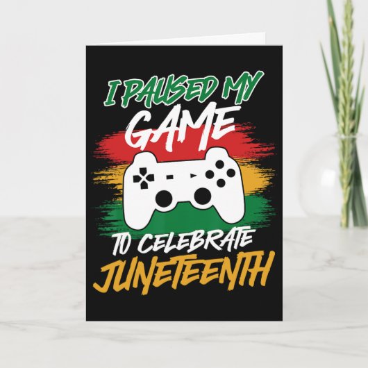 Controller Videogames Console Pauzeerde Mijn Game  Kaart (Voorkant)