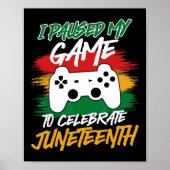 Controller Videogames Console Pauzeerde Mijn Game  Poster (Voorkant)