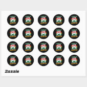Controller Videogames Console Pauzeerde Mijn Game Ronde Sticker (Vel)