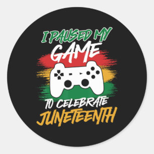 Controller Videogames Console Pauzeerde Mijn Game Ronde Sticker