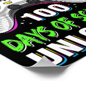 Controllerniveau 100 dagen van school ontgrendelde poster (Hoek)