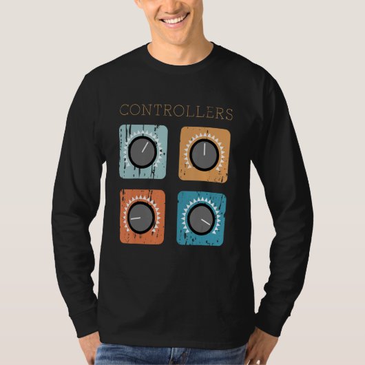 Controllers modulair syntheseanaloog synthesesynt t-shirt (Voorkant)