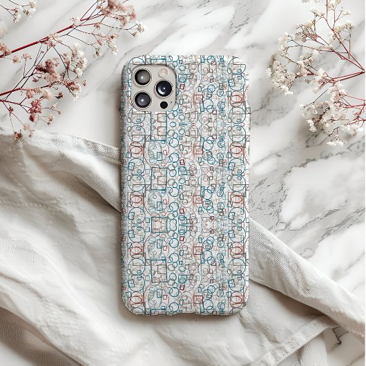 Conundrum - cirkels, rechthoeken en vierkanten Case-Mate iPhone case