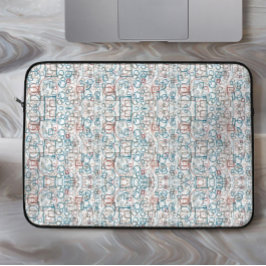 Conundrum - cirkels, rechthoeken en vierkanten laptop sleeve