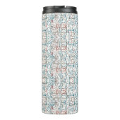 Conundrum - cirkels, rechthoeken en vierkanten thermosbeker (Achterkant)