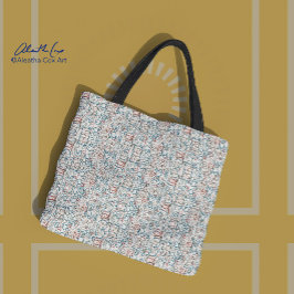 Conundrum - cirkels, rechthoeken en vierkanten tote bag