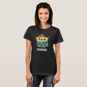 Conundrum Funny Drummer Drum Pun Dark BG T-shirt (Voorkant volledig)
