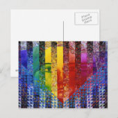 Conundrum I - Abstracte regenboogvrouw godin Briefkaart (Voorkant / Achterkant)