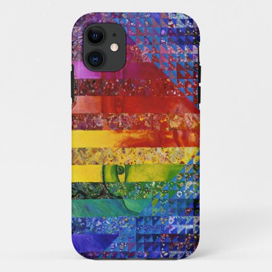 Conundrum I - Abstracte regenboogvrouw godin Case-Mate iPhone Case (Achterkant)