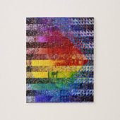 Conundrum I - Abstracte regenboogvrouw godin Legpuzzel (Verticaal)
