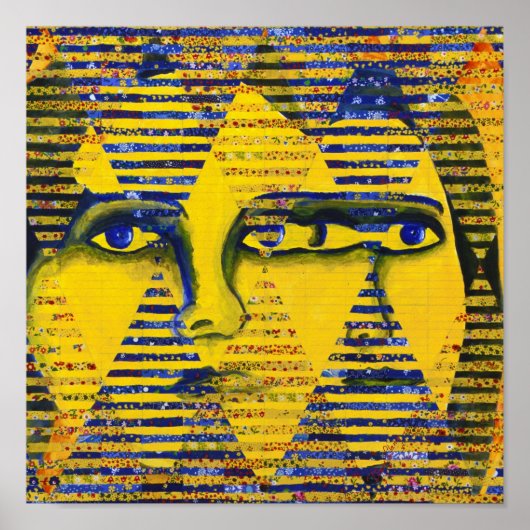 Conundrum II - Golden & Sapphire Goddess Poster (Voorkant)