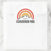 Conundrum Peak Ronde Sticker (Tas)