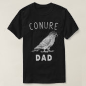 Conure Dad Green Cheek Conure Parrot Bird Papa T-shirt (Design voorkant)