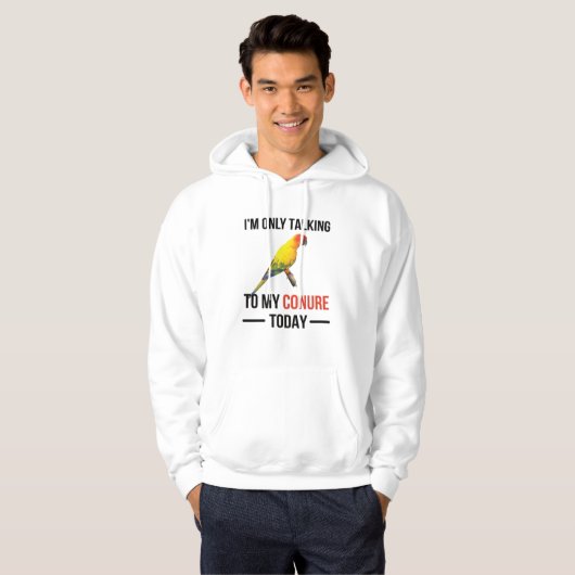 Conure Eigenaar Gifts Conure Lover Parrot Sun Conu Hoodie (Voorkant volledig)