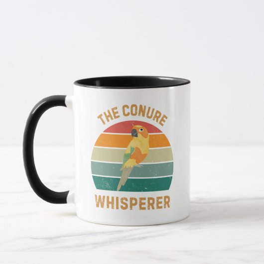 Conure Fluisteraar - Grappige Papegaaienliefhebber Mok (Links)