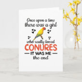 Conure Girl Gifts Sun Conure Lover Parrot Eigenaar Kaart (Gele Bloem)