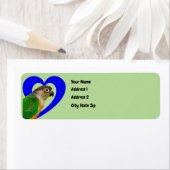 Conure Heart Adresetiketten Etiket (Insitu)