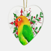 Conure Love Ornament voor de Feestdagen (Links)