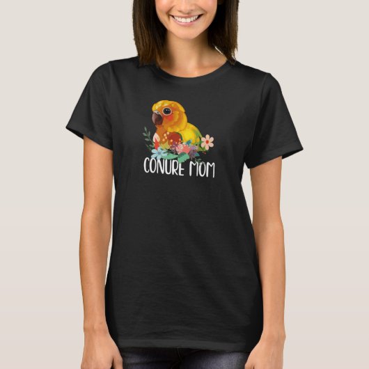 Conure Ma Parrot Budgie Cute Bird Meme T-shirt (Voorkant)