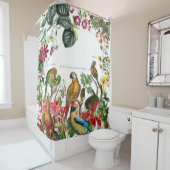 Conure Macaw Parrot Birds Tropical Showgordijn Douchegordijn (In situ)