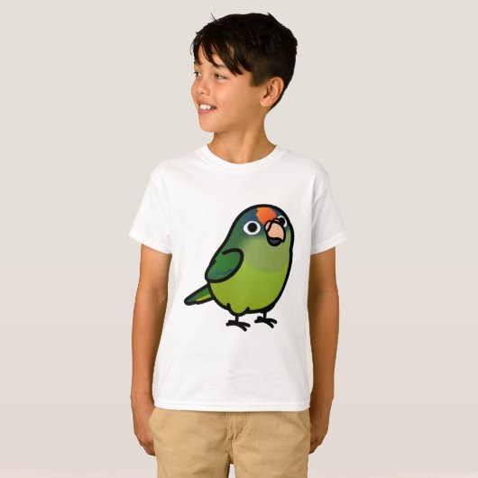 conure met Oranje voorkant T-shirt (Voorkant volledig)