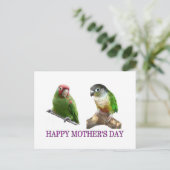 Conure Moederdag Briefkaart (Staand voorkant)