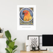 Conure Nouveau Poster (Thuiskantoor)