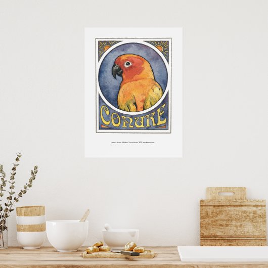 Conure Nouveau Poster (Keuken)