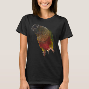 Conure Parrot Bird Design Green cheek Love for b T-shirt
